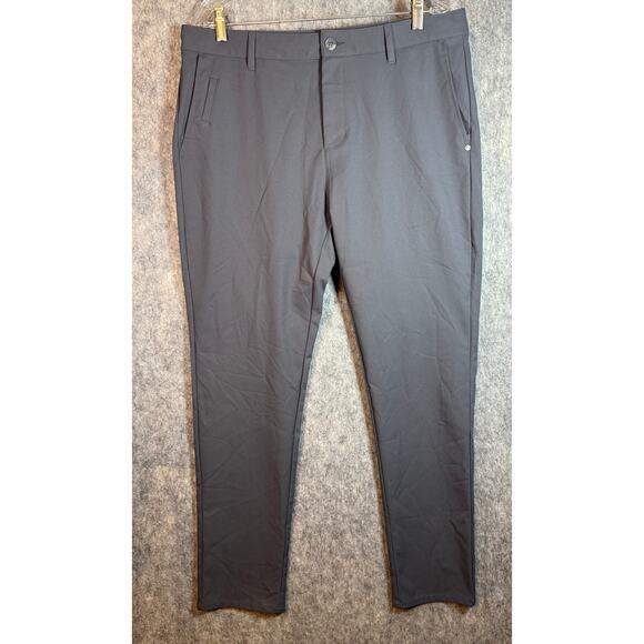 Vuori Mens Charcoal Gray Meta Athletic Slim Fit Pants - 36x30 (Size 34 Tag) - Picture 2 of 10